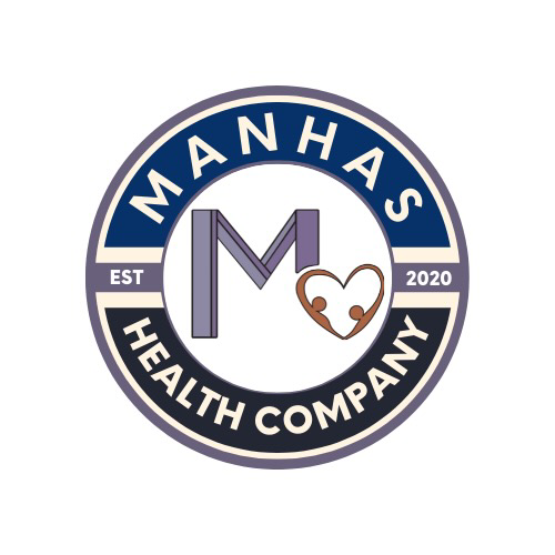 Manhas health company logo.